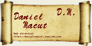Daniel Macut vizit kartica